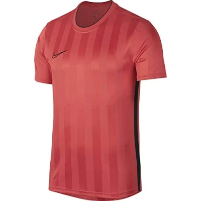 Image of Nike Men M NK BRT ACDMY TOP SS GX2 T shirt Ember Glow/Black, X Small