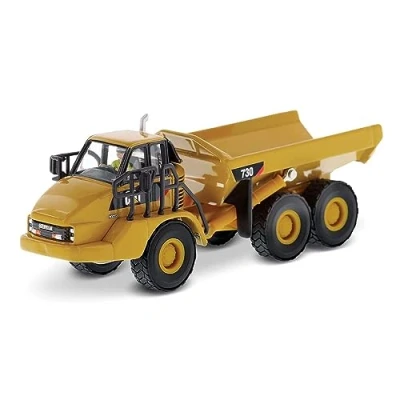 Image of Diecast Masters DCM Cat 730 Articular Truck Miniature Vehicle, DCM85130, Yellow, Medium
