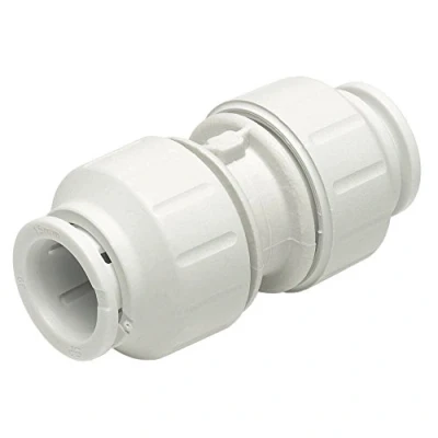Image of JG Speedfit PEM0428W Straight Connector, White, 28 mm, Set of 2 Pieces