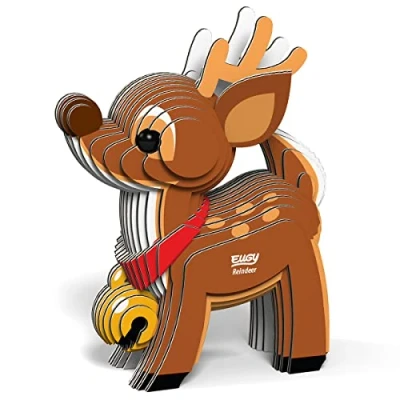 Image of EUGY 054 Reindeer Eco Friendly 3D Paper Puzzle