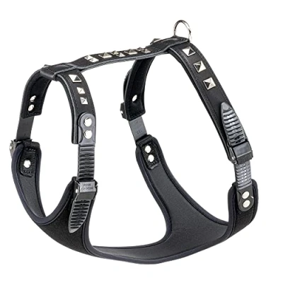 Image of Ferplast Giotto Luxor Dog Harness, 50 70 cm/ 75 95 cm, Black