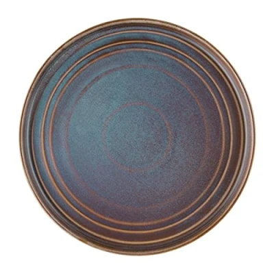 Image of Olympia Cavolo Flat Round Plates Iridescent 270mm (Pack of 4)