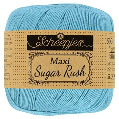 Image of Scheepjes Maxi Sugar Rush 510 Sky Blue Yarn 10x50g