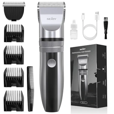 Image of Hair Clippers, Trimmer for Men Haircut Mens Cordless Clippers Barbers Electric Rechargeable, with a Replacement Blade