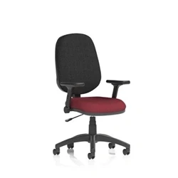 Image of Eclipse Plus I Operator Chair Ginseng Chilli Adjustable Folding Arms