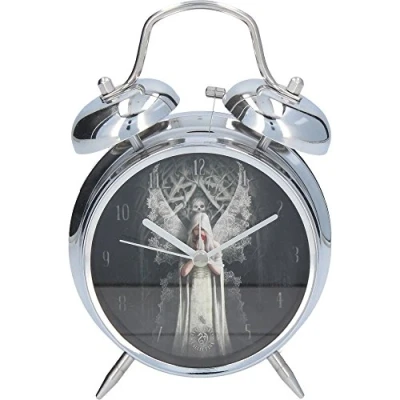 Image of Only Love Remains Gothic Art Alarm Clock By Anne Stokes (17x10cm)