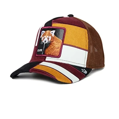 Image of Goorin Bros. The Farm Patchwork Collection Unisex Trucker Hat, Black (Dorbz), One Size