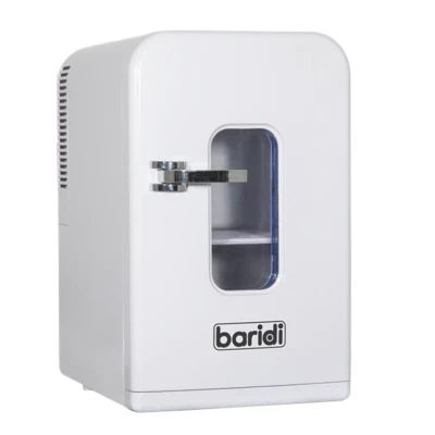Image of Baridi 15L Mini Fridge Cooler &amp; Warmer, 12V/230V, Perfect for Car, Bedroom, Camping, Makeup, White
