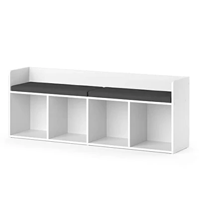 Image of Vicco Kids&#039; shelf Luigi, White, 142 x 53 cm Without folding boxes
