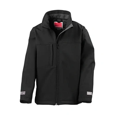 Image of Result Kids R121J Classic Softshell 3 Layer Jacket Black, 2X Large/Size 13/14