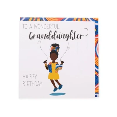 Image of Kindred X Afrotouch Wonderful Granddaughter Birthday Card