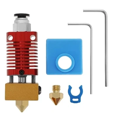 Image of YINETTECH Set with 6Pcs Extruder Hotend Kit Compatible Creality Ender 3/CR 10 Series 3D Printer Aluminum Alloy Assembled