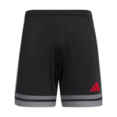 Image of adidas Men&#039;s SQUADRA25 Short, Black/Team Grey Four/Pure Ruby, XS