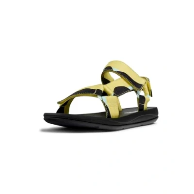 Image of Camper Match Walking sandals, Men&#039;s, Size: 10, Gelb schwarz Leather/synthetics