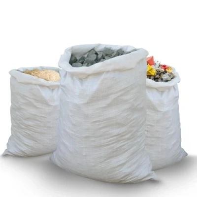 Image of Large Woven Rubble Sacks 50x80cm Garden Waste Bags Heavy Duty 50kg Industrial Grade Builders Bag Strong Robust Polypropylene (100 Sacks)