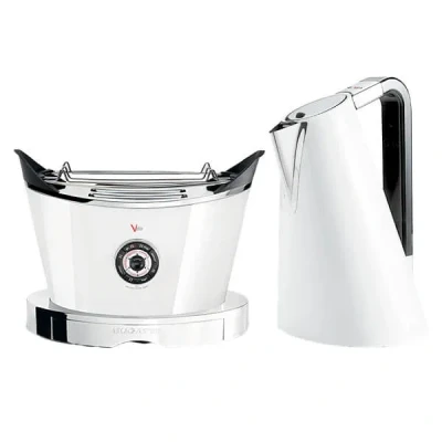 Image of Bugatti Vera Easy Kettle and Volo Toaster Set White