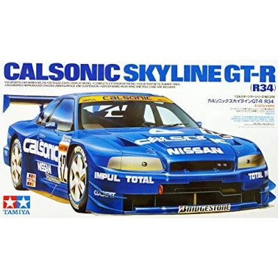 Image of TAMIYA 300024219 Calsonic Skyline GT R R34 1:24 Blue