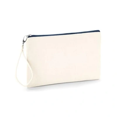 Image of Westford Mill Canvas Wristlet Pouch Natural/Natural One Size
