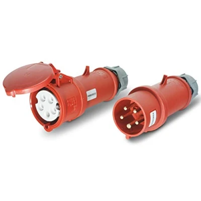 Image of CEE Plug &amp; Coupling Set 400V/32A 5p IP44 Mennekes