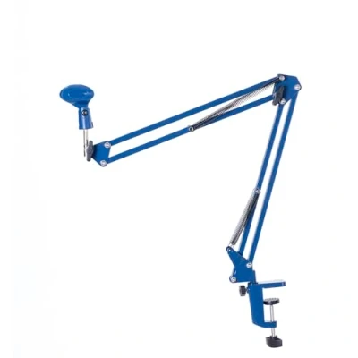 Image of Rannsgeer Microphone Boom Arm Desktop Metal Stand (Blue)
