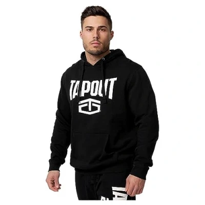 Image of Tapout Men&#039;s Active Basic Hoodie Hooded Sweatshirt, Black/White, XL