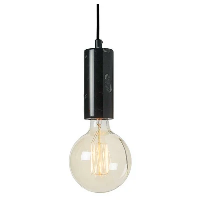 Image of Morphou Ceiling Pendant 1 Light Marble Black