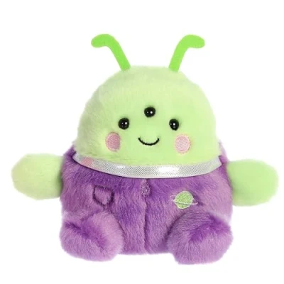 Image of Aurora Adorable Palm Pals Zorg Green Alien Stuffed Animal Pocket Sized Play Collectable Fun 5 Inches