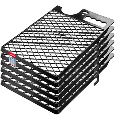 Image of KADAX Paint Grid 39 x 28 cm, Reusable Scraper for Bucket and Rollers, Wipe Off Removing Excess (Black, Set of 6)