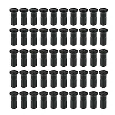 Image of 50Pcs/pack Bike Road Bicycles Nipple 12G 13G 14G High Strength Black Silver Spoke