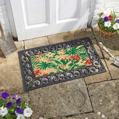 Image of Briers Ltd Tropical Decoir INSERT Mat 23x53cm ONLY (Rubber surround not included)