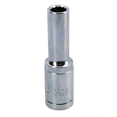 Image of 10mm 1/2in Drive Double Deep Long Reach Metric Socket 12 Point Sided Bi hex
