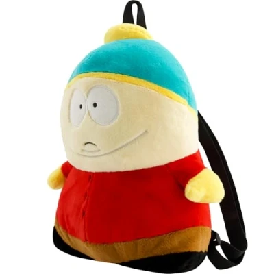 Image of Concept One Unisex&#039;s South Park Plush Backpack, Cartman Mini Handbag with Adjustable Shoulder Straps, Black, Size