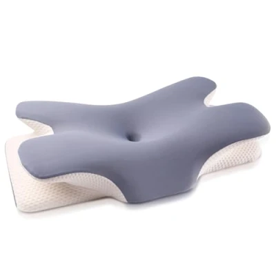 Image of MULISOFT Memory foam pillow, comfortable supportive neck ergonomic side sleeper pillow (BLUE)