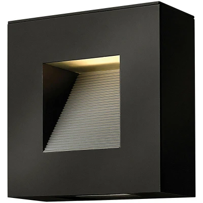 Image of Luna LED 2 Light Outdoor Wall Satin Black IP44