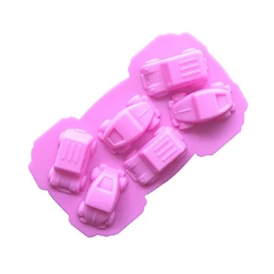 Image of Golddunes 1pc Cars Silicone Mould Ice, Yoghurt, Candy, Sweet, Jelly, Wax, Chocolate, Muffin, Soap, Cake, Baking