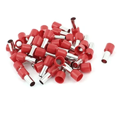 Image of sourcing map Crimp Terminal Bootlace Ferrule Connector with 50 Piece, 16mm2, Red