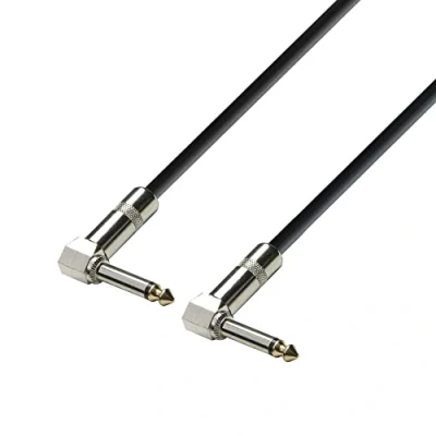 Image of Adam Hall 3 Star Series 0.6m 6.3mm Angled Jack Mono to Instrument Cable