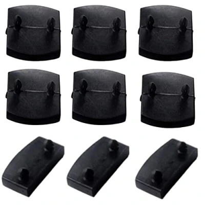 Image of XIAONAN 53 54mm Plastic Bed Slat Caps,12pcs Centre Caps Holders, 12pcs Side Bracket Cover,Replacement Holders Kits Bundles,for Single and Double Beds