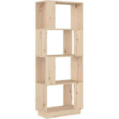 Image of vidaXL Book Cabinet/Room Divider 51x25x132 cm Solid Wood Pine