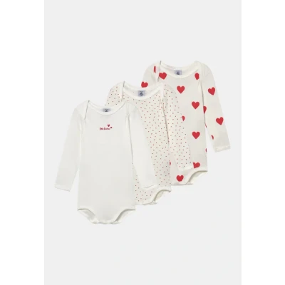 Image of Petit Bateau 3 PACK Body for kids, Size: 12m, White