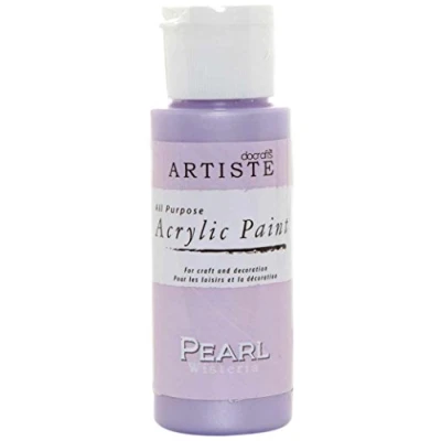 Image of Artiste Acrylic Paint Medium 59ml 2Oz Pearl Wisteria, Quick Drying Professional Art, Craft And Hobby Artists Paint, Vibrant Colour, Water Based Paints Cover All Surfaces With Ease, Ideal For Travel