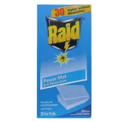 Image of Equitack Raid Refill Effective Mosquito Repellent Long Lasting 10 Hours Protection Universal Compatibility Power Mat Odorless Formula 30 Tablets