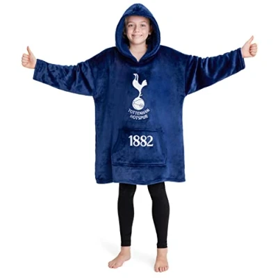 Image of Tottenham Hotspur Hoodie, Oversized Hoodie Blanket, Football Gifts for Boys Blue