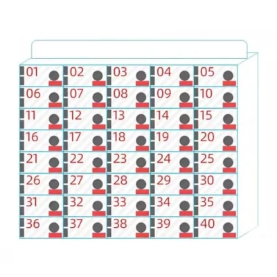Image of Cell Phone Storage Cabinet Office Supplies Mobile Box Desktop Transparent Acrylic Safe Deposit With Lock (Color : Clear, Size 40)