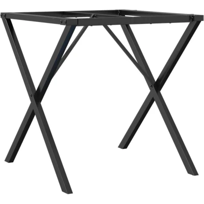 Image of vidaXL Dining Table Legs X Frame 70x70x73 cm Steel