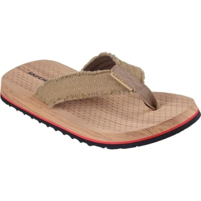 Image of Skechers Men&#039;s Tantric Sandals, Camel Canvas, 11 UK