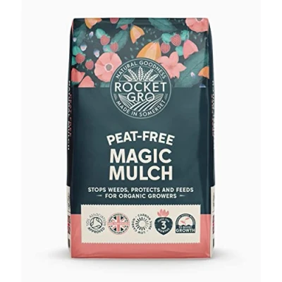Image of Organic Mulch 50L Peat Free bio active rich in NPK natural fertiliser soil conditioner slug repeller