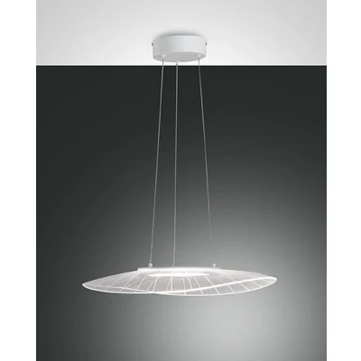 Image of Vela LED Dome Pendant Ceiling Lights White Glass