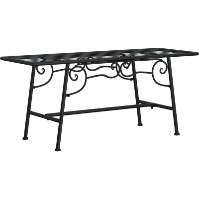 Image of vidaXL Tree Bench 110 cm Black Steel