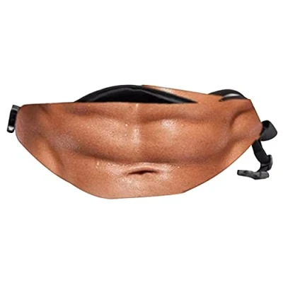 Image of Luckxing Dad Bag, Beer Belly Pocket, 3D Fanny Waist Packs, Multifunctional Belt Adjustable Sport Outdoor Pack for Men Women